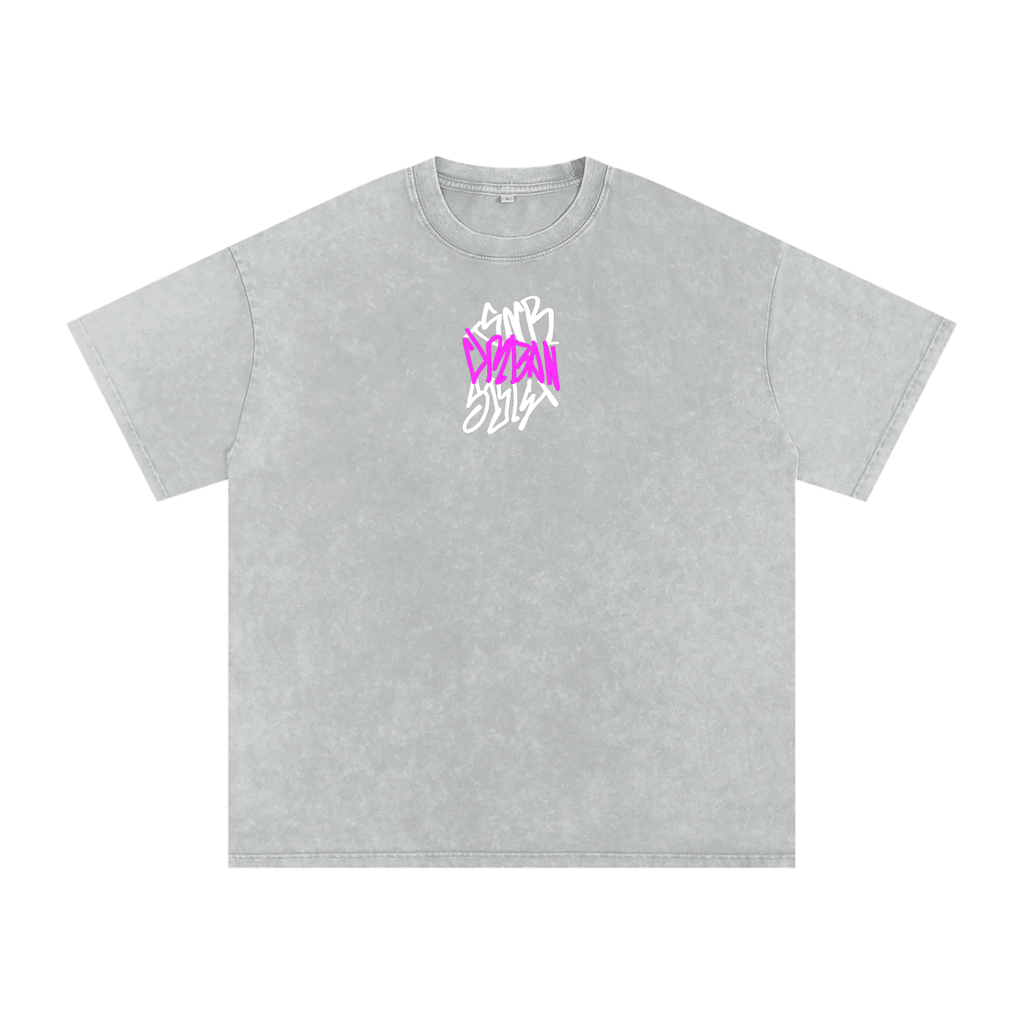 OVERSIZED SNOW WASHED URBAN TEE