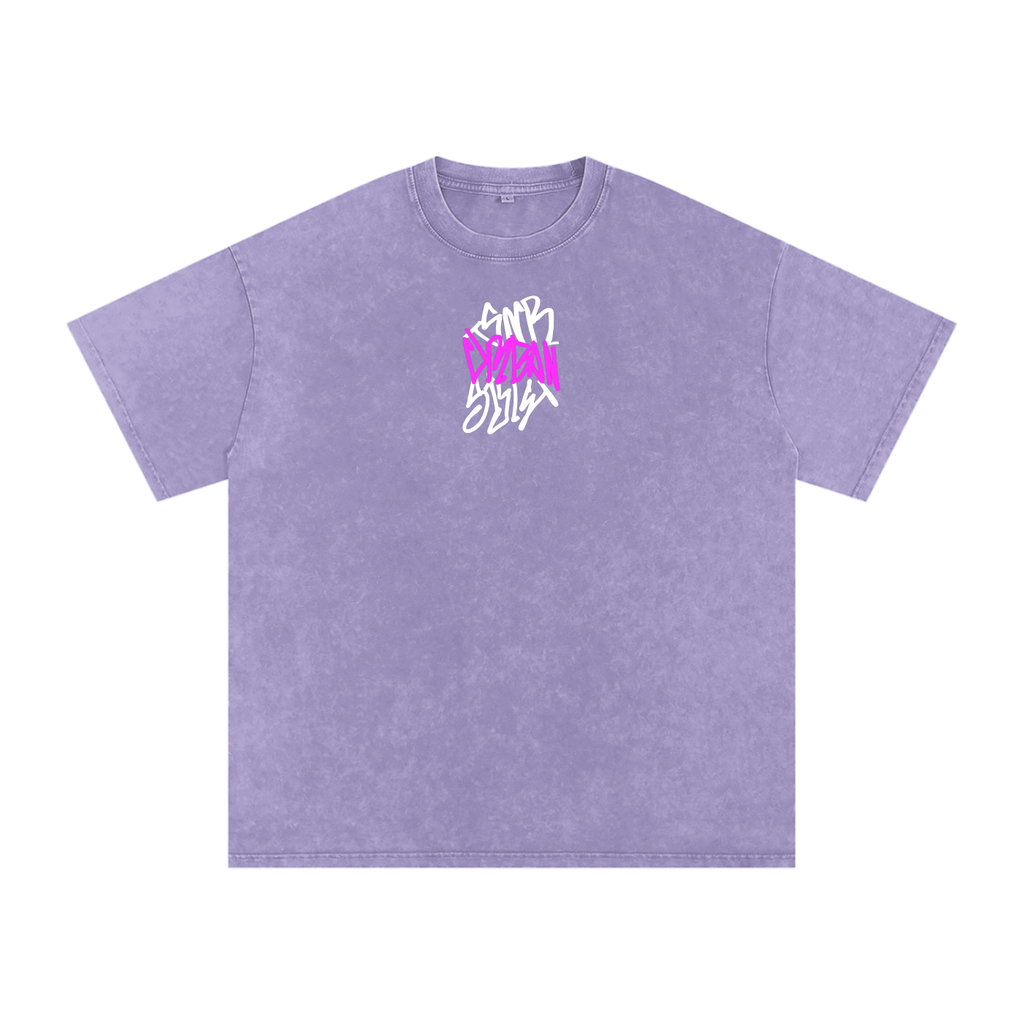 OVERSIZED SNOW WASHED URBAN TEE