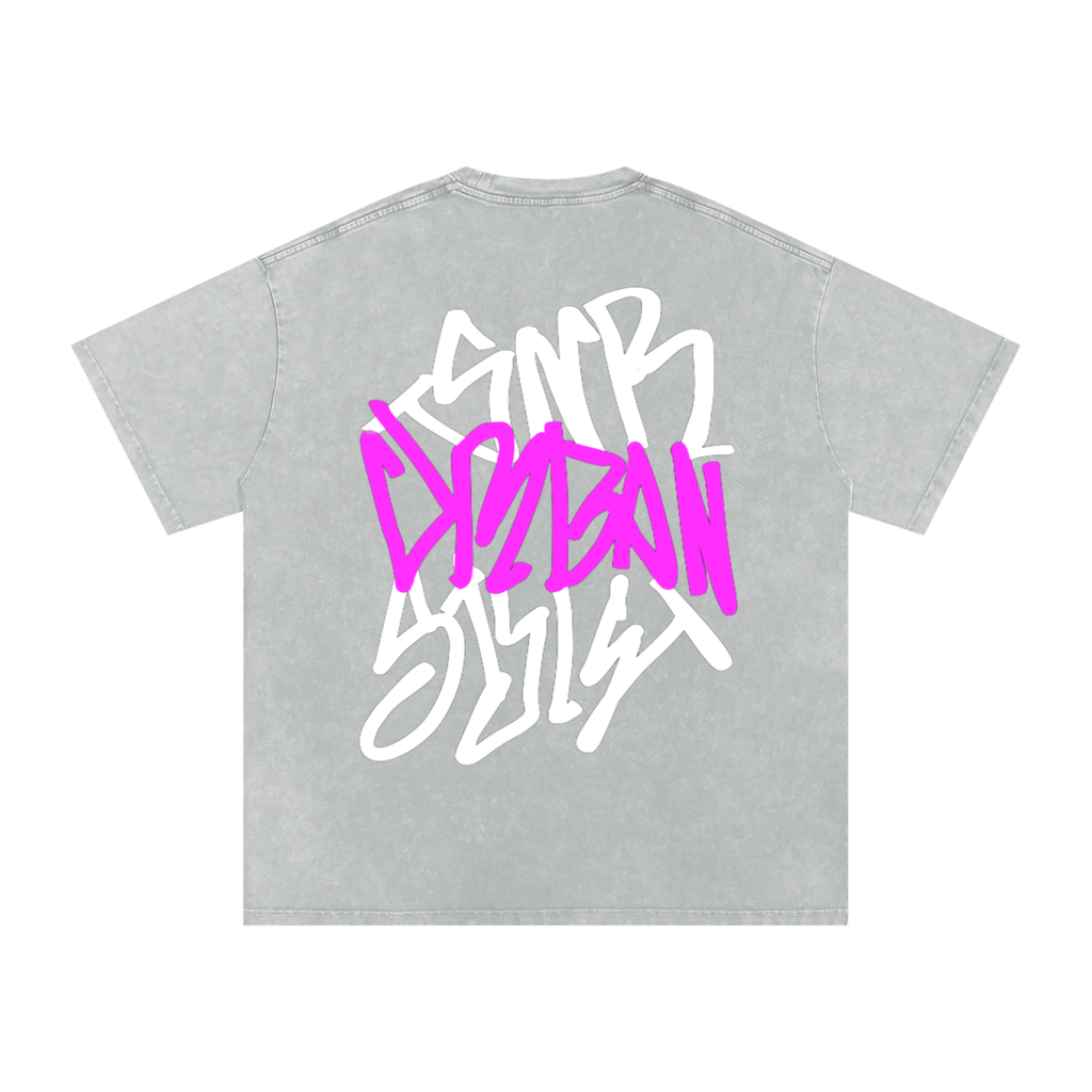 OVERSIZED SNOW WASHED URBAN TEE