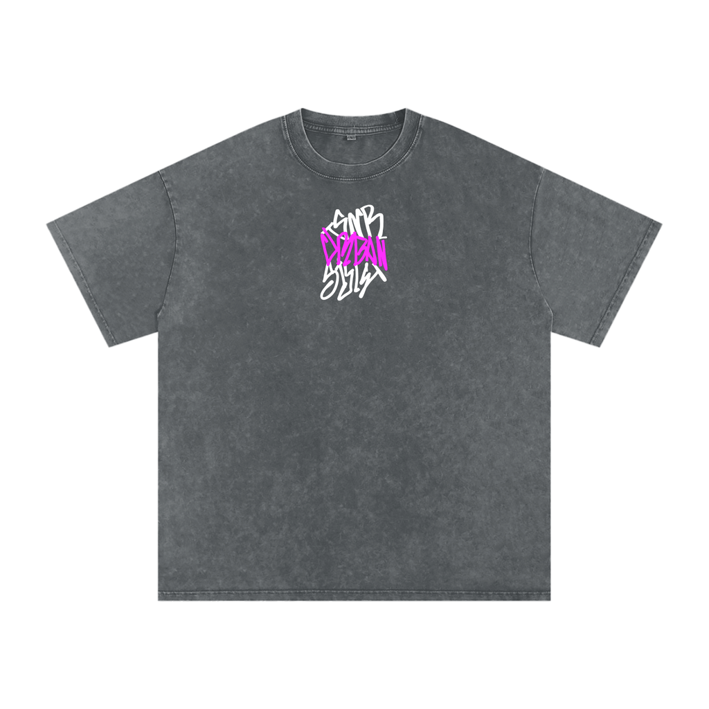OVERSIZED SNOW WASHED URBAN TEE