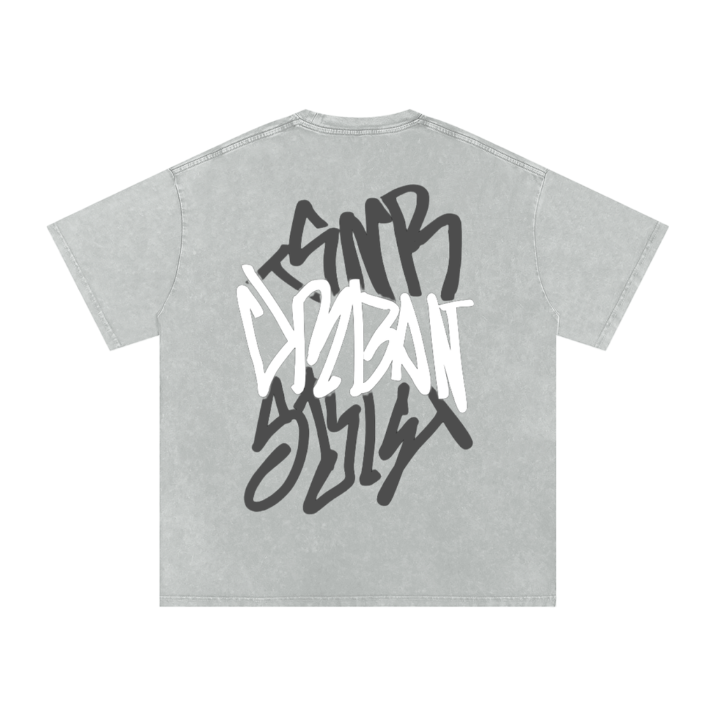 OVERSIZED SNOW WASHED URBAN TEE