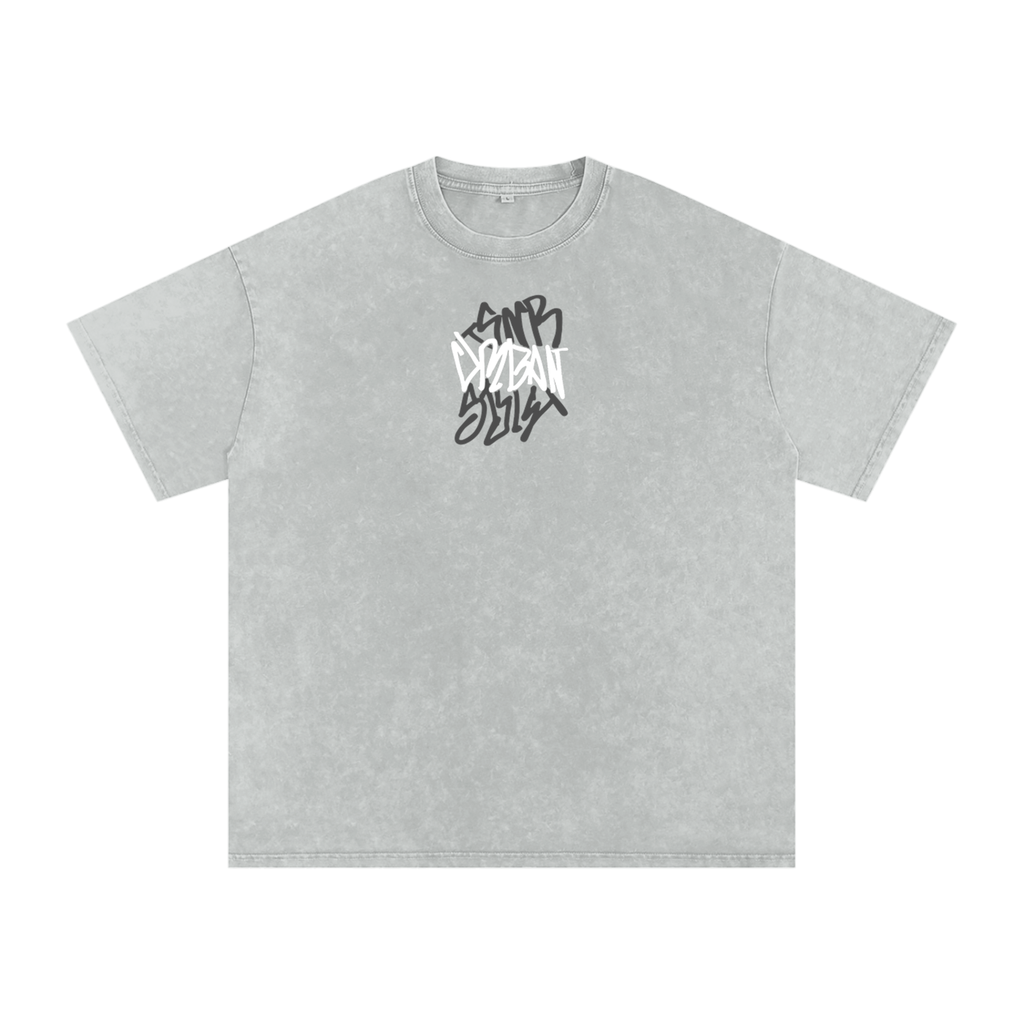 OVERSIZED SNOW WASHED URBAN TEE