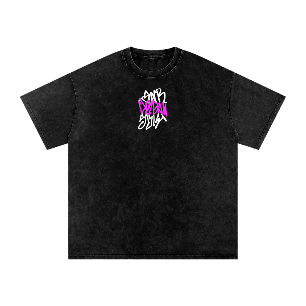 OVERSIZED SNOW WASHED URBAN TEE